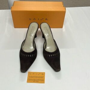 Unisa Suede Heeled Mule